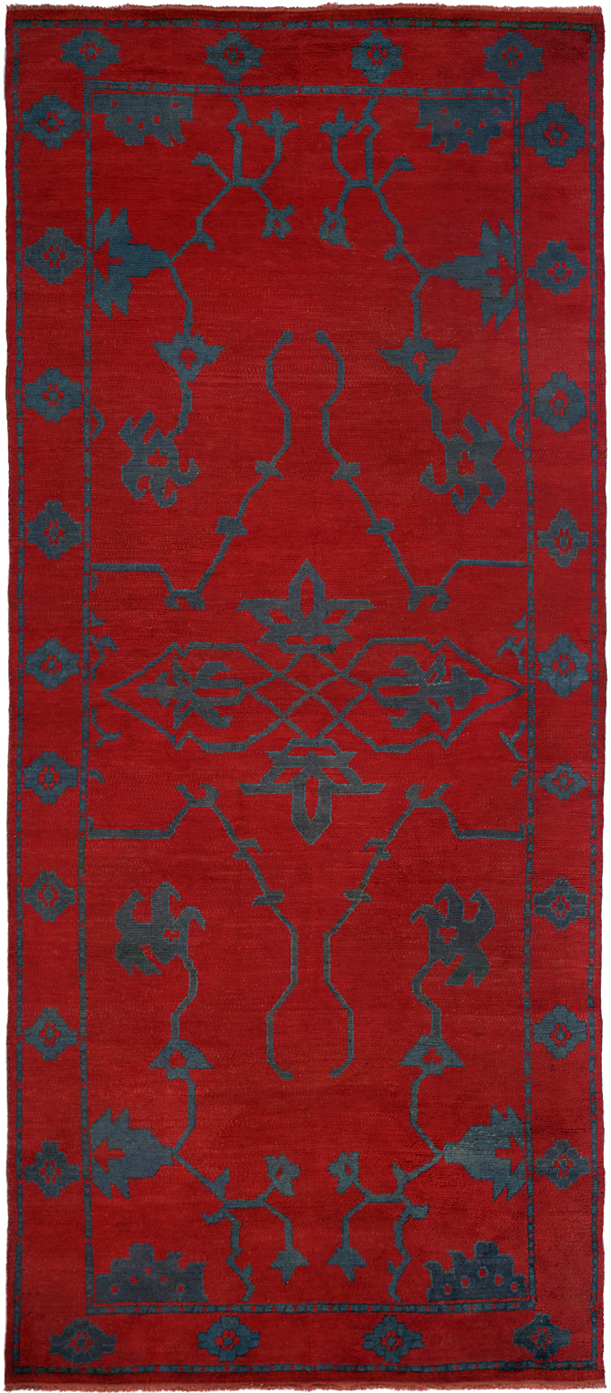 Rare Oushak Gallery Carpet